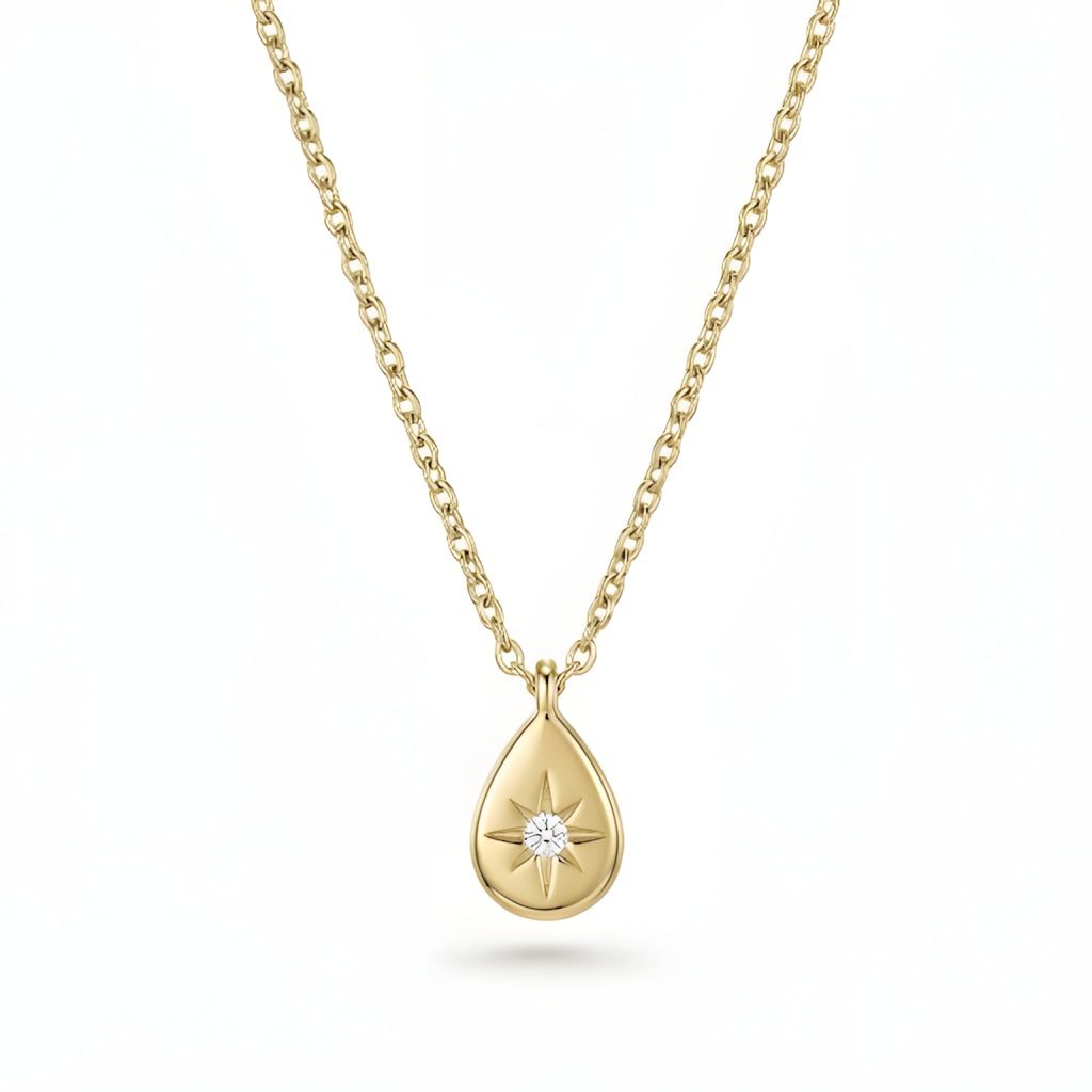 Stellar North Star Necklace – 18K PVD Gold Plated