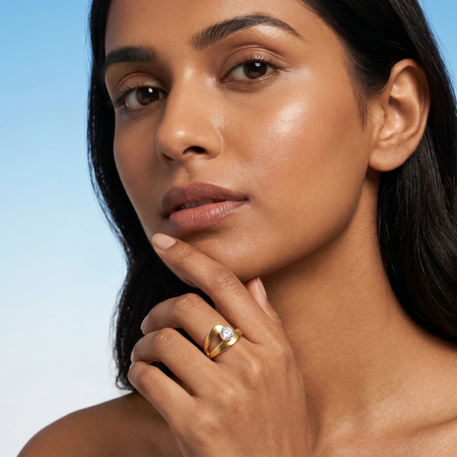 Triple Strand Open Ring – 18K PVD Gold Plated